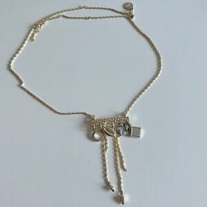 Alex and Ani Shiny 22 Gold Puka Shell Necklace shells beachy moon